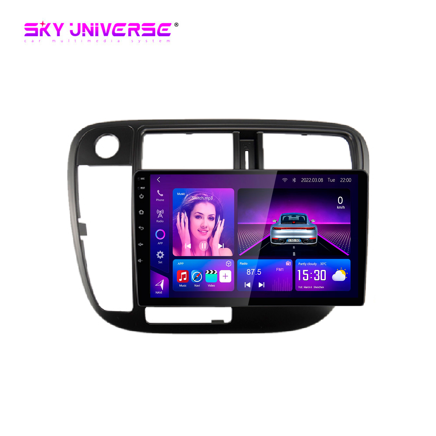 Honda Civic 1995-2000 coche android marco