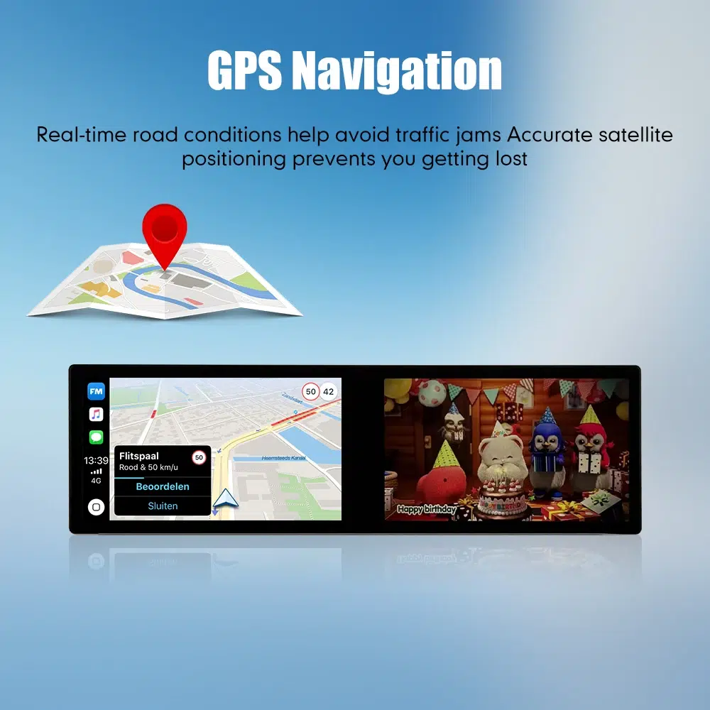 Dual Screen Android Car Stereo